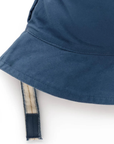 purebaby organic cotton baby kids hat reversible bucket hat ticking stripe