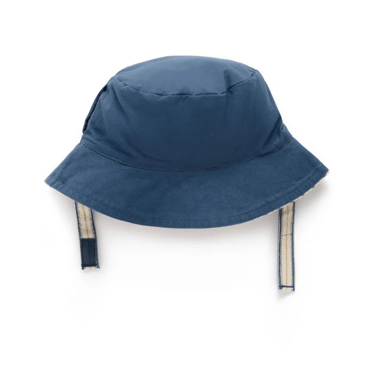 purebaby organic cotton baby kids hat reversible bucket hat ticking stripe