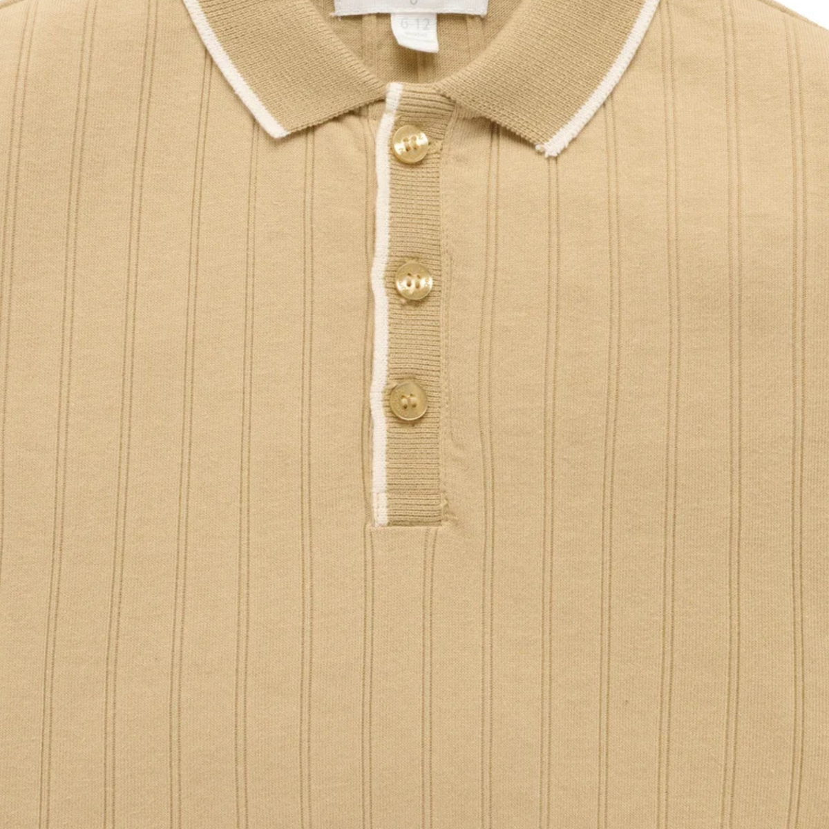 purebaby organic rib polo tee boys