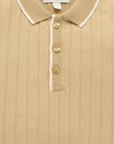 purebaby organic rib polo tee boys
