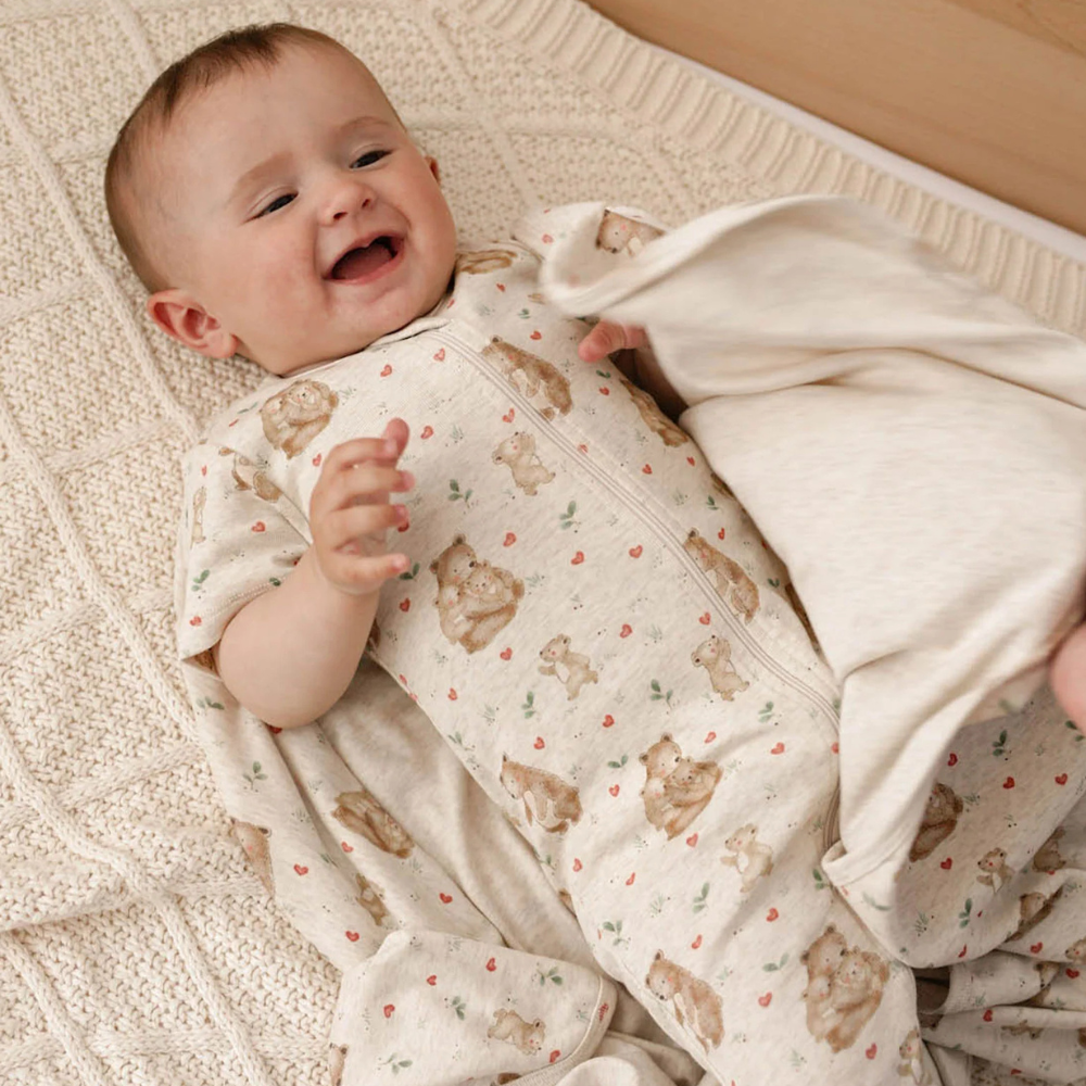 purebaby organic rib zip growsuit mamma love baby