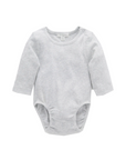 purebaby organic cotton ribbed long sleeve bodysuit baby