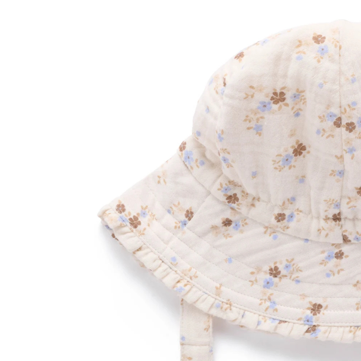 purebaby organic cotton baby sun hat garden ditsy summer hat kids