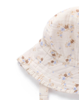 purebaby organic cotton baby sun hat garden ditsy summer hat kids