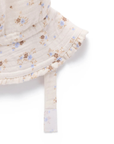 purebaby organic cotton baby sun hat garden ditsy summer hat kids
