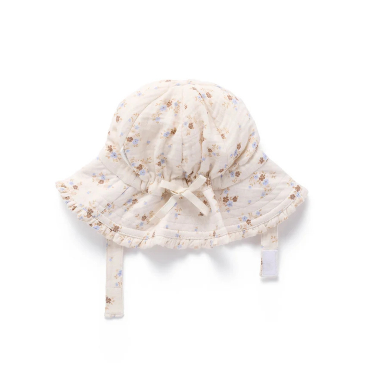 purebaby organic cotton baby sun hat garden ditsy summer hat kids