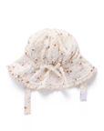 purebaby organic cotton baby sun hat garden ditsy summer hat kids