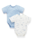 Nautical Easy Neck SS Bodysuit (Pack of 2)
