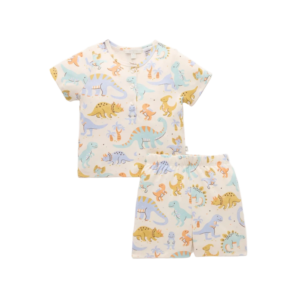 purebaby organic sleepysaurus pj set baby boy organic cotton clothes