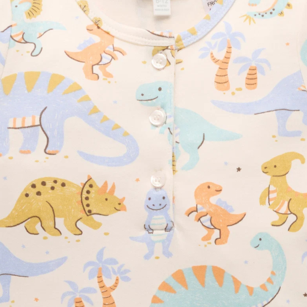 purebaby organic sleepysaurus pj set baby boy organic cotton clothes