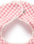 purebaby organic cotton baby clothes strawberry gingham bib