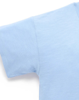 purebaby organic baby kids clothes bluebell sunshine relaxed tee blue tshirt boys