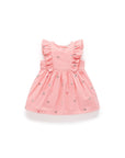 pink organic cotton swallow dress puerbaby organic
