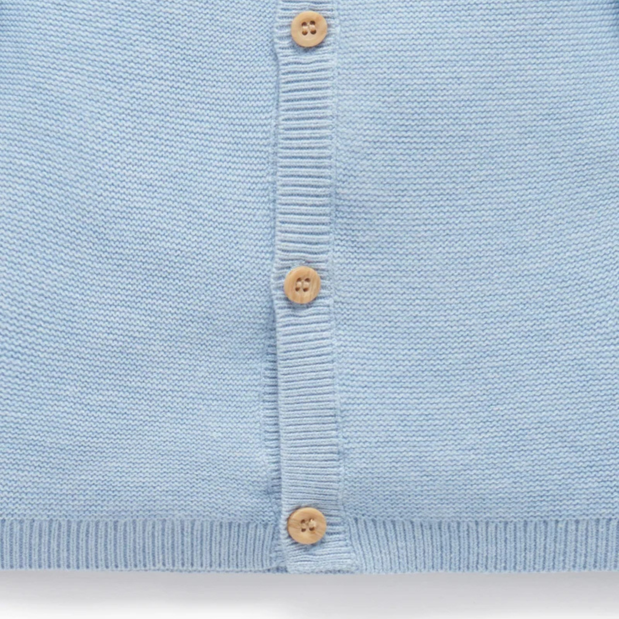 Textured Knit Cardigan | Blue