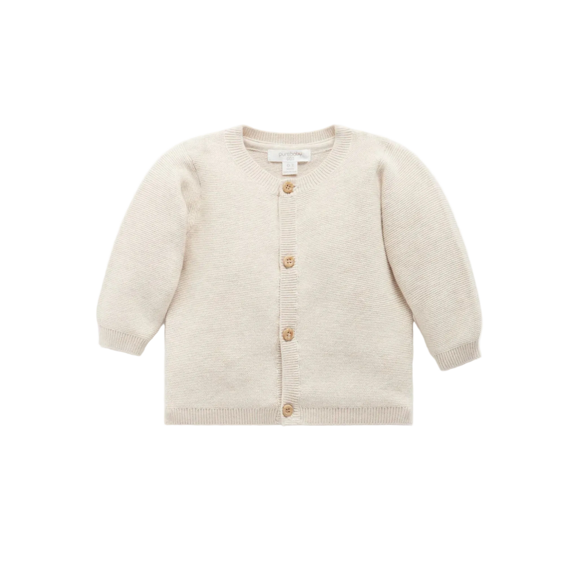 purebaby organic cotton baby cardigan