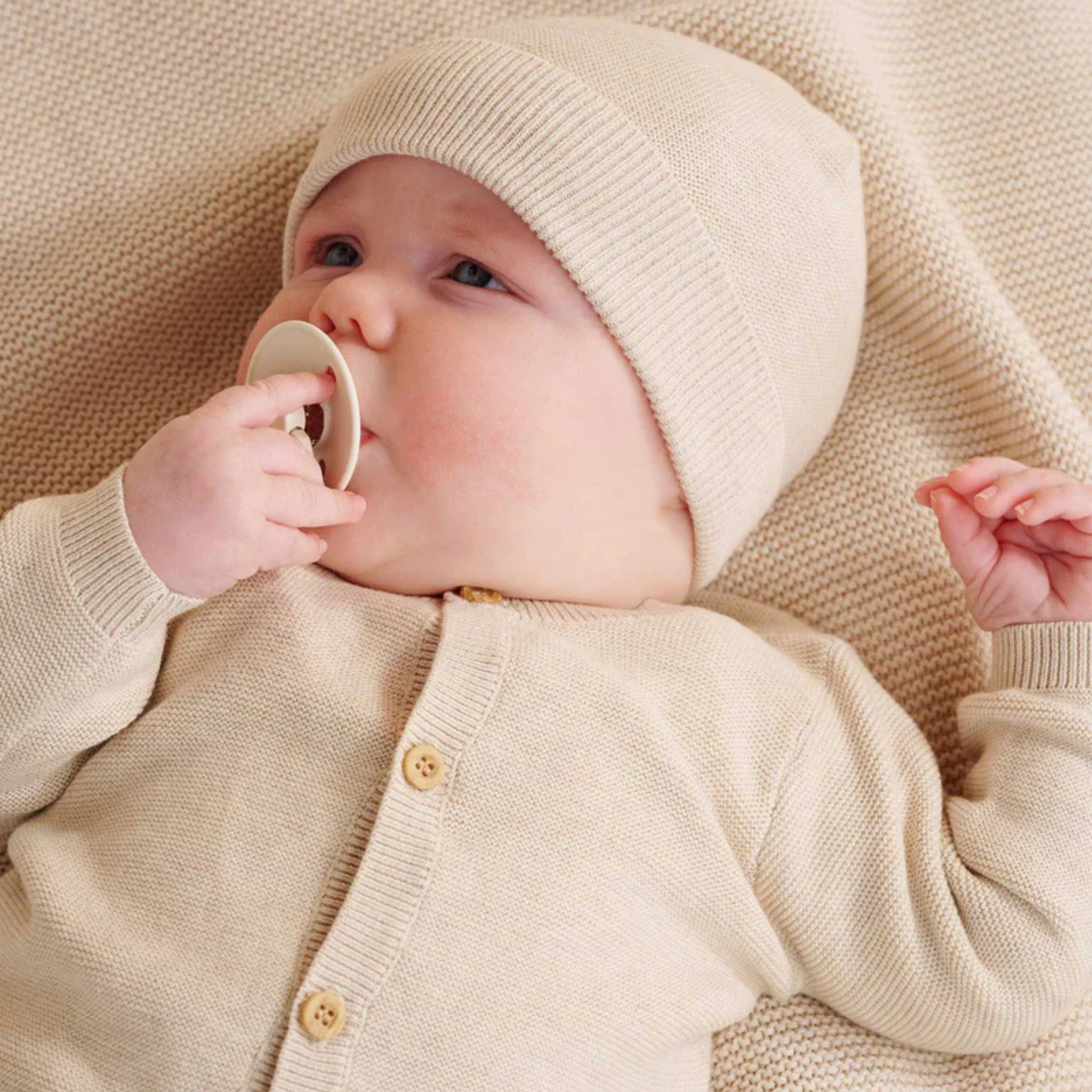 purebaby organic cotton baby cardigan