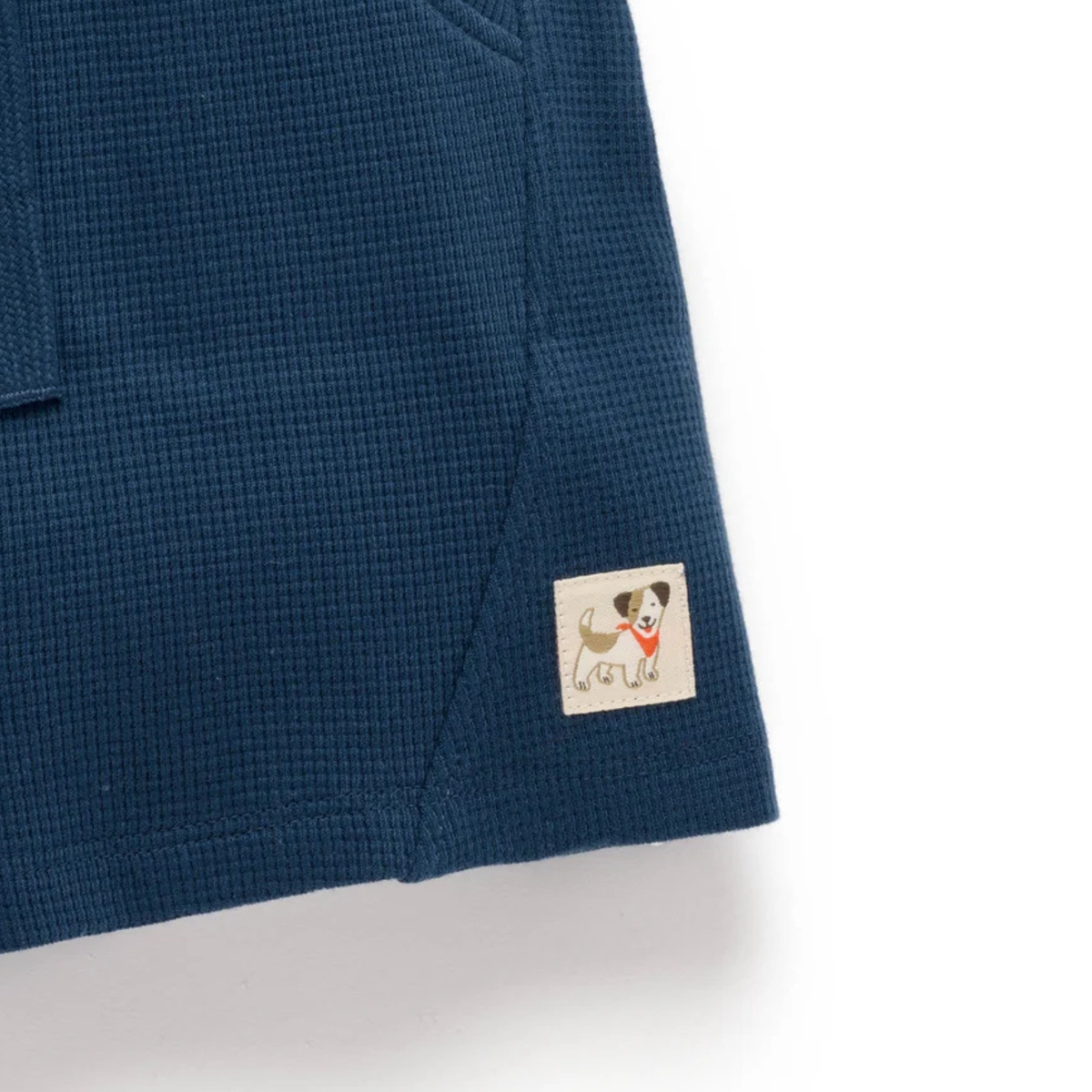 Casual Textured Shorts | French Navy