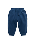 purebaby organic cotton baby kids textured slouchy pants french navy