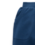 Textured Slouchy Pants | French Navy