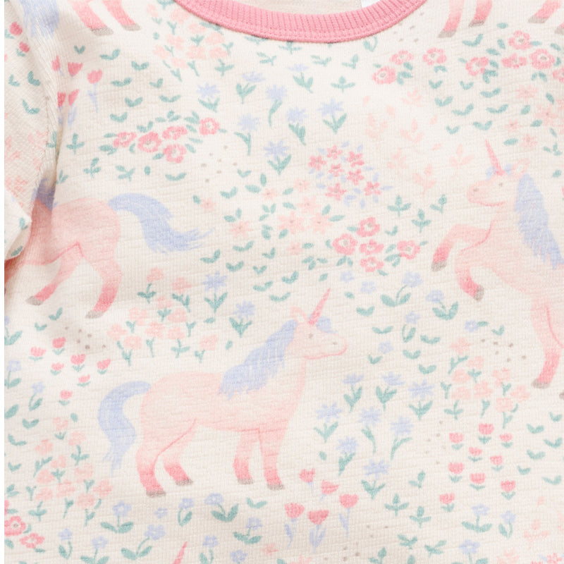 purebaby organic unicorn textured pyjama set PJ set baby kids