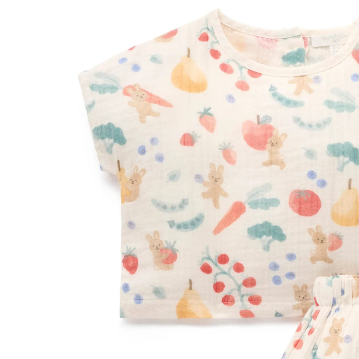purebaby organic baby clothes veggie garden set kids