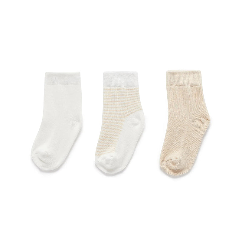 purebaby organic newborn baby cotton socks