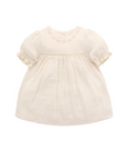 purebaby organic cotton baby dress embroidered dress baby girl