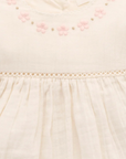 purebaby organic cotton baby dress embroidered dress baby girl