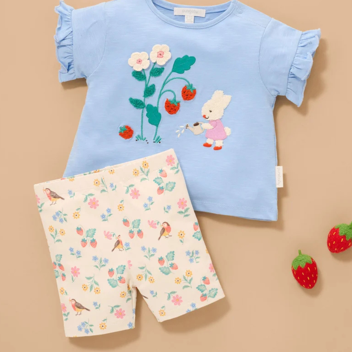 purebaby organic cotton baby clothes kids bike shorts