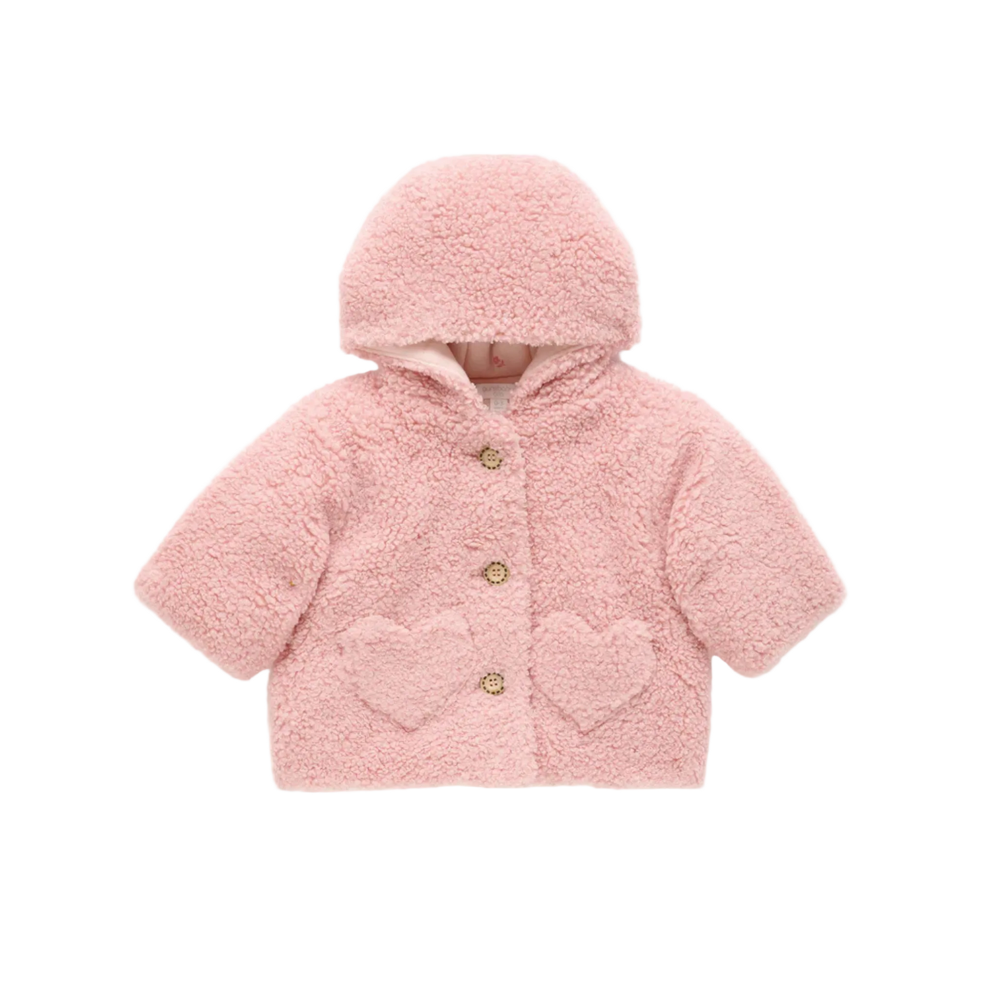 purebaby pink baby kids winter jacket