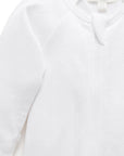 Pointelle Growsuit & Hat Pack in White