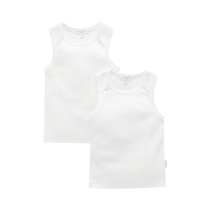 purebaby pointelle singlet newborn baby