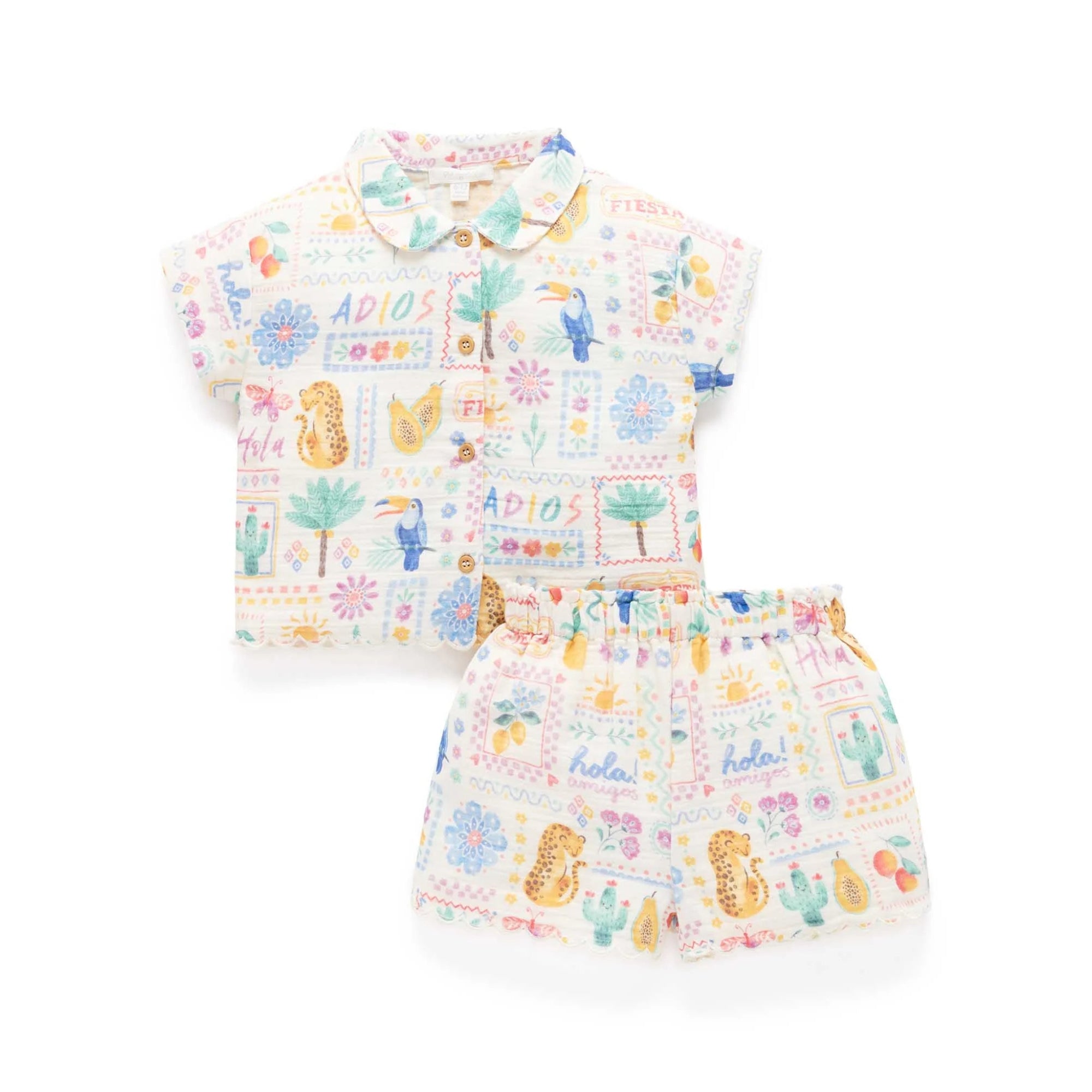 baby toddler shirt bottoms shorts summer animal