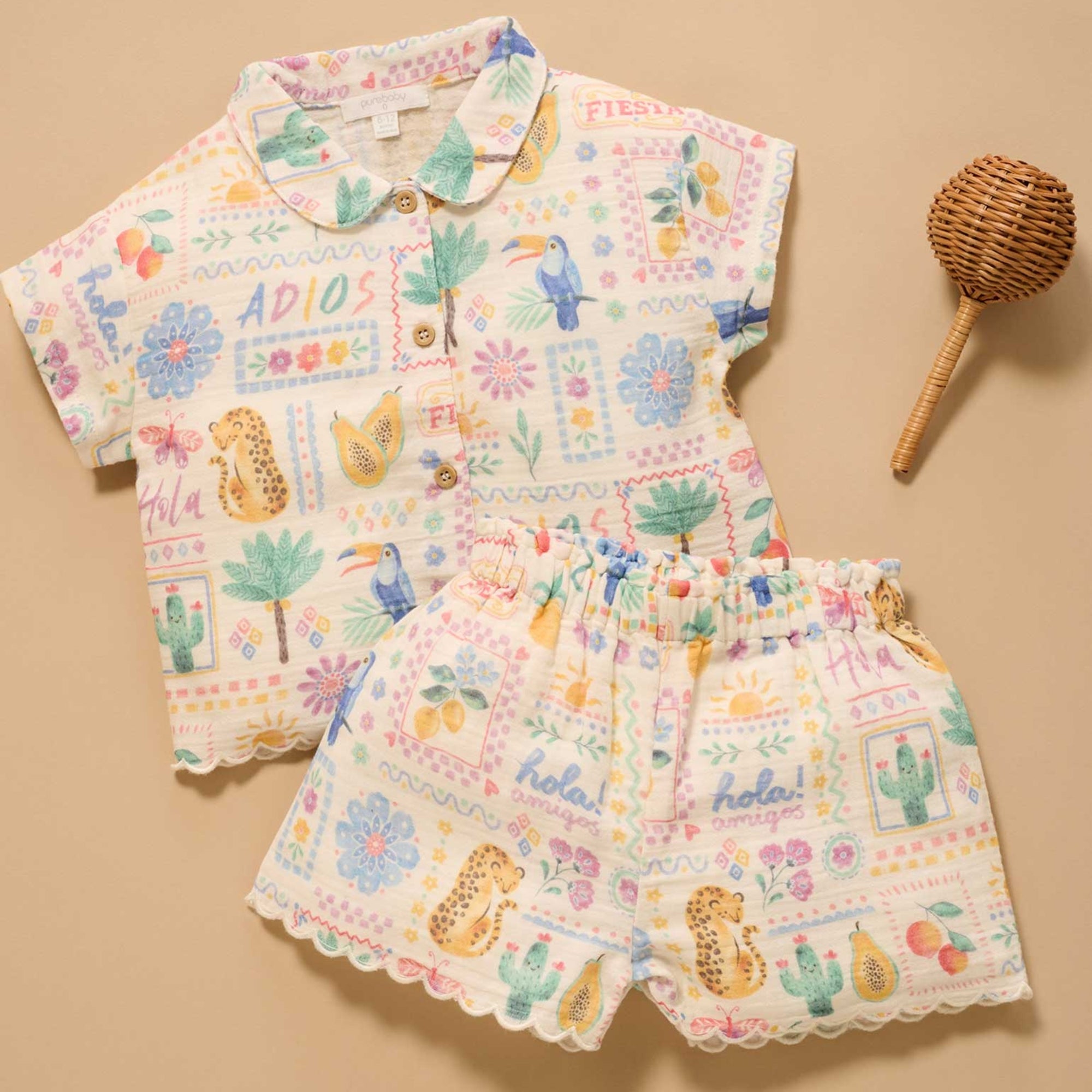 baby toddler shirt bottoms shorts summer animal