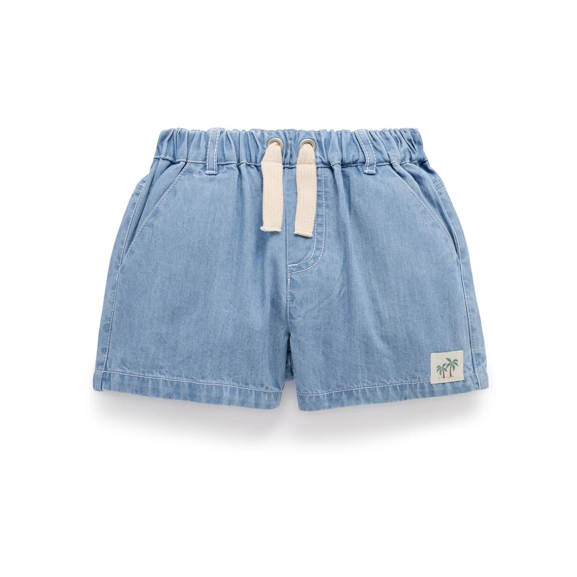 baby toddler kids denim easy bottoms blue
