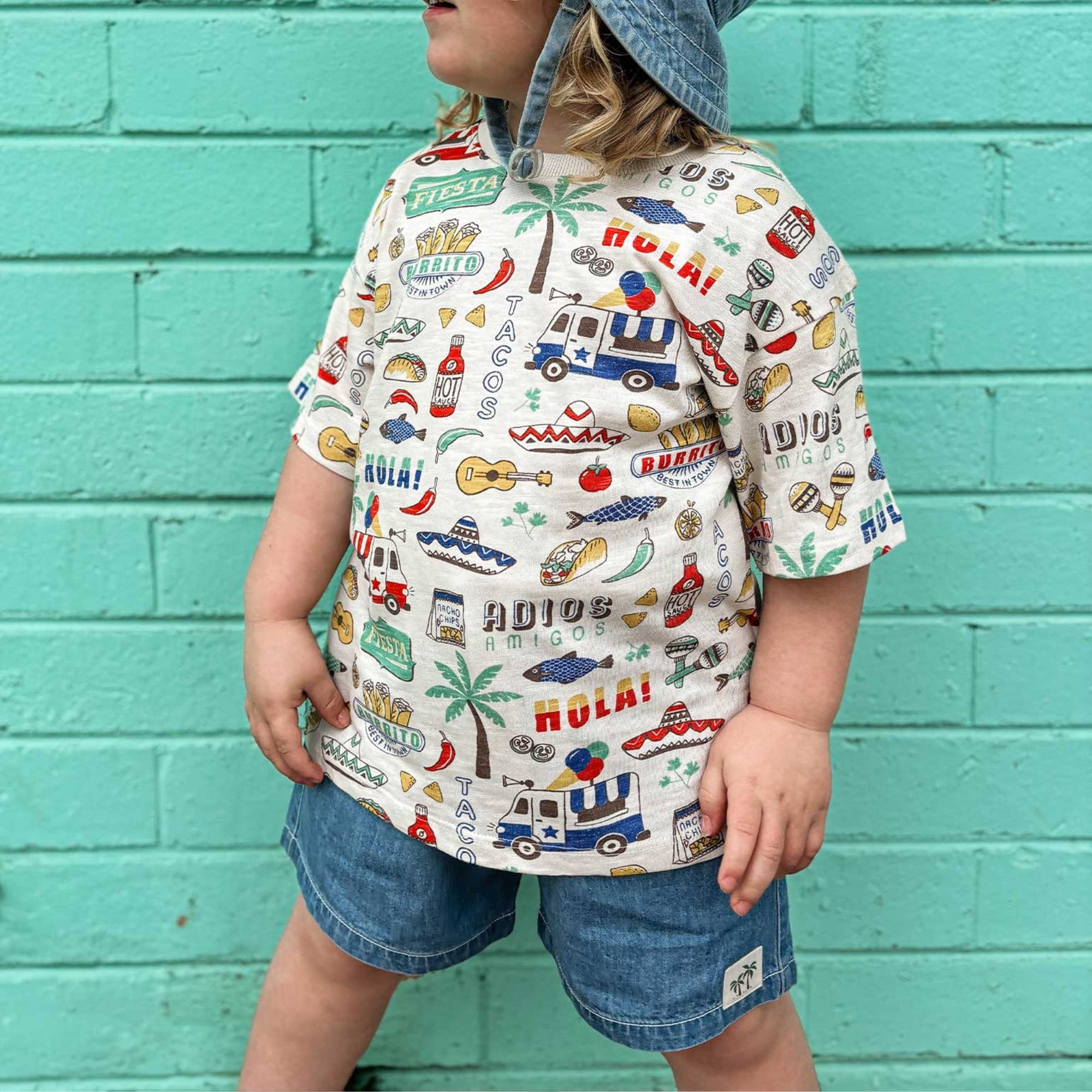 baby toddler kids denim easy bottoms blue