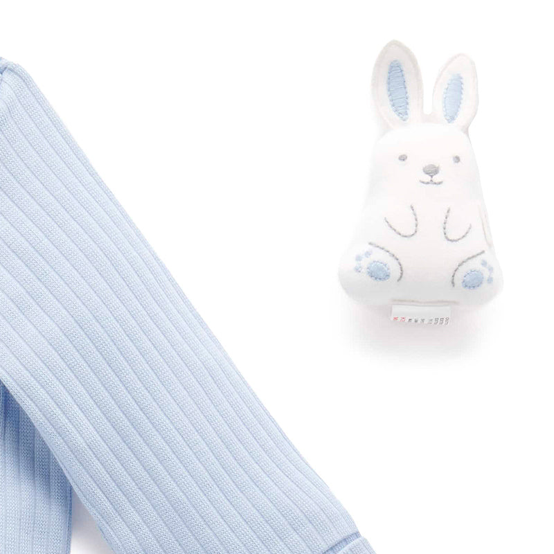 Rib Pyjama Set &amp; Bunny Toy Icicle Bunny