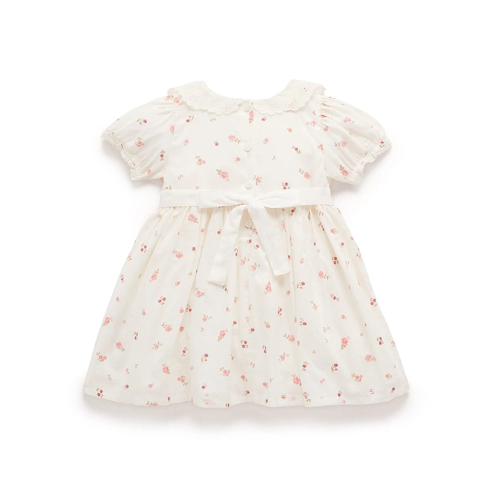 purebaby organic rosebud dress baby girl