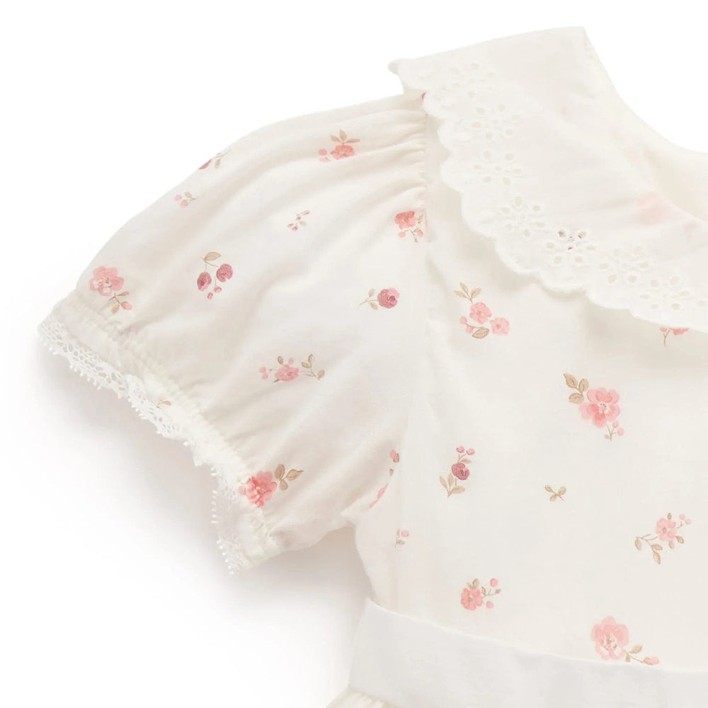 purebaby organic rosebud dress baby girl