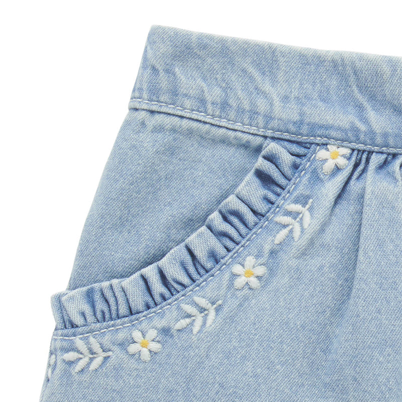 Purebaby Denim Ruffle Shorts – Little Suite