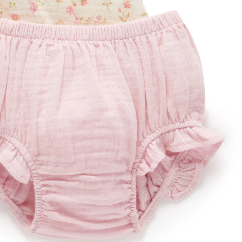 purebaby organic seaside bloomer set organic cotton baby clothes