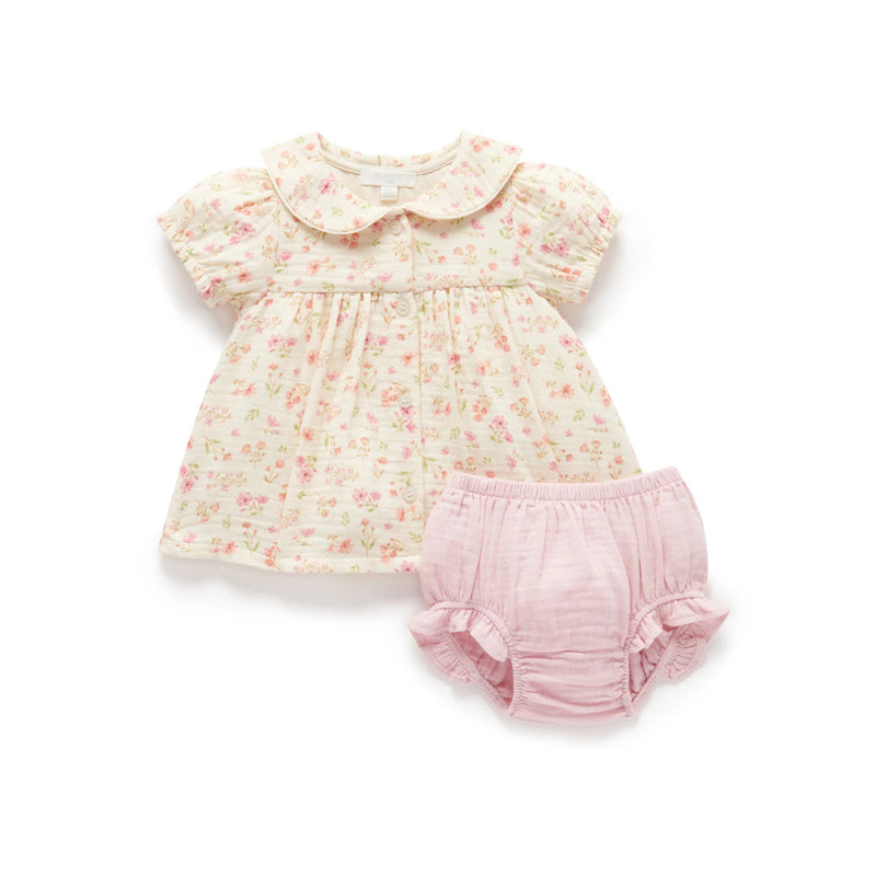 purebaby organic seaside bloomer set organic cotton baby clothes