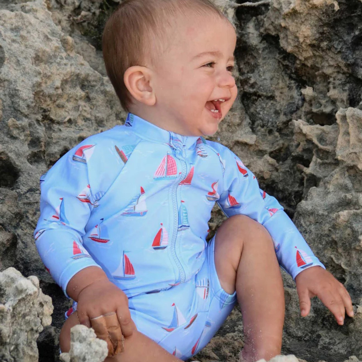Sail Away Long Sleeve Rashie Sunsuit