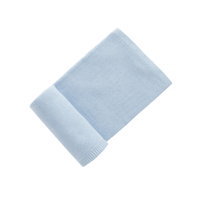 purebaby essentials textured blanket blue newborn baby blanket