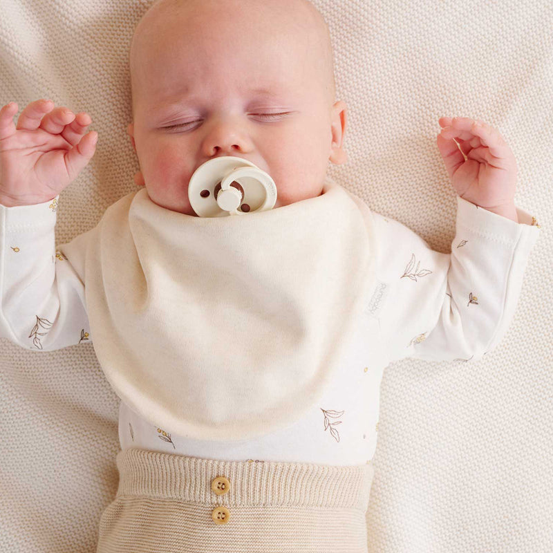 purebaby vanilla bear dribble bib baby bib