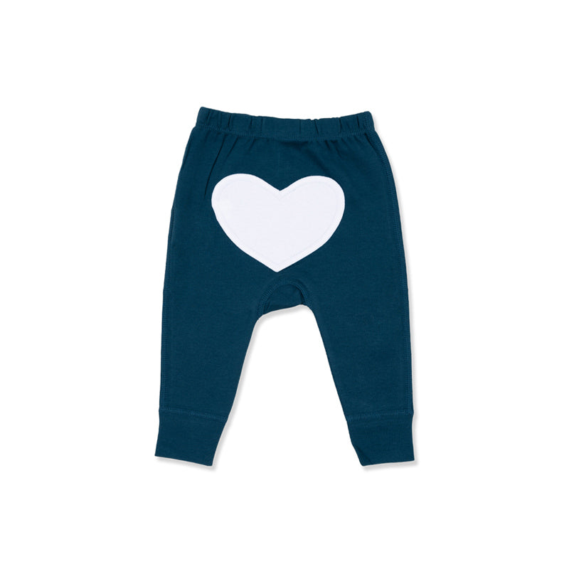 sapling child hazelnut blue heart pants baby pants
