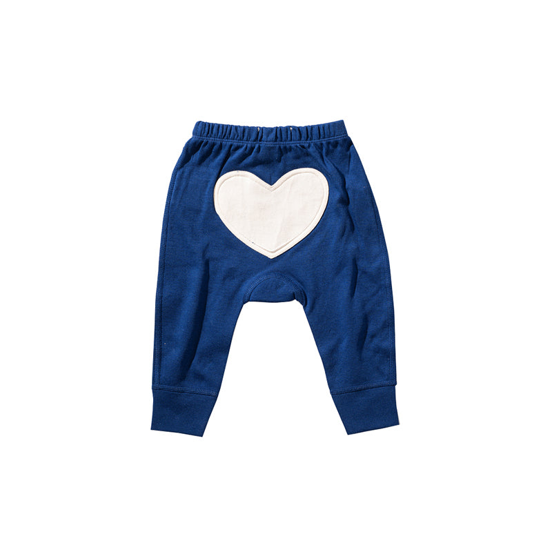 sapling child mountain blue bear heart pants baby pants