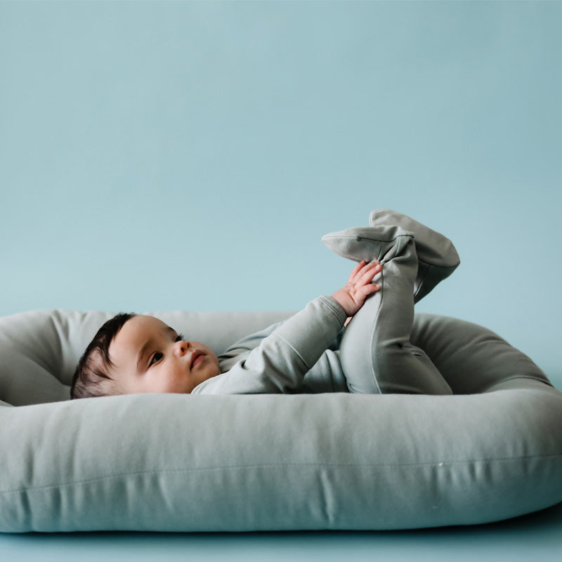 snuggle me organic infant lounger slate baby bed