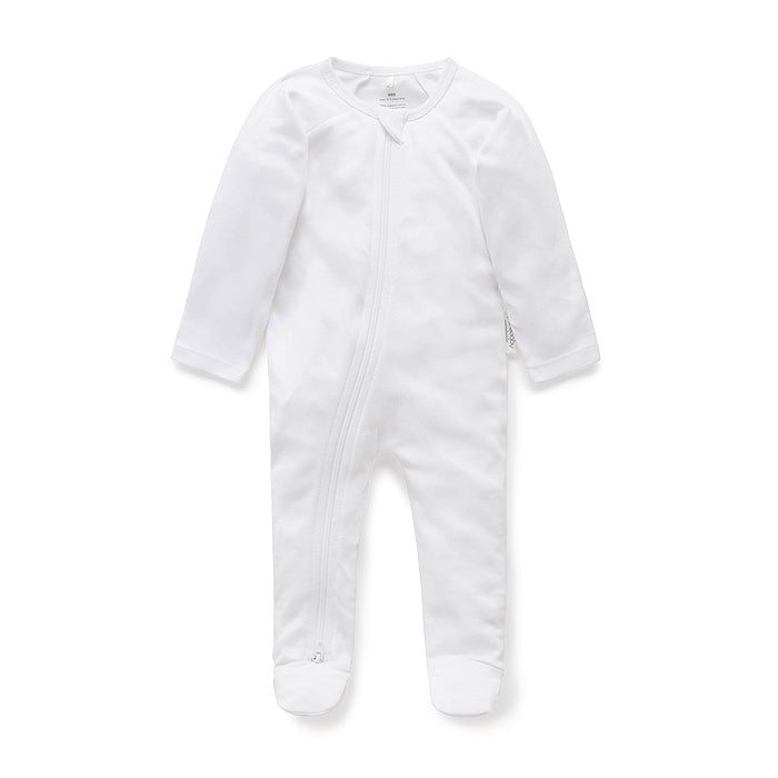 White Zip Growsuit