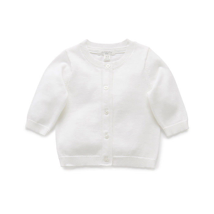 Newborn white cardigan clearance